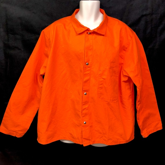 orange work jacket